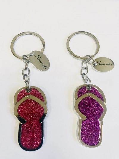 Glitter Flip Flop Keychain