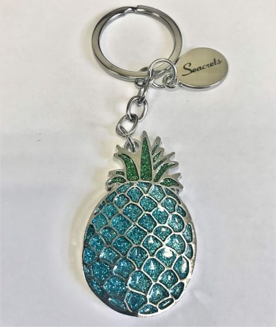 Glitter Pineapple Keychain
