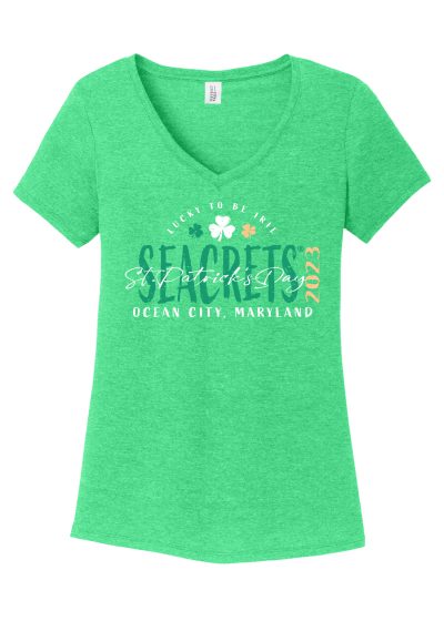 Seacrets 2023 St. Patrick's Day Lucky To Be Irie Ladies Mockups