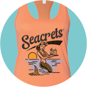 a women's tank top with an image of a mermaid on it