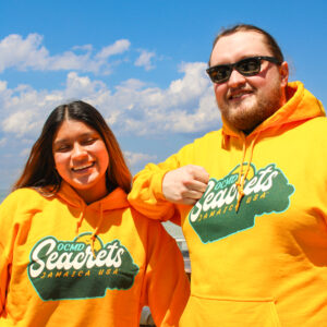 Gold Retro Script Hoodie