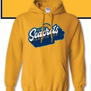 Gold Retro Script Hoodie - Image 2