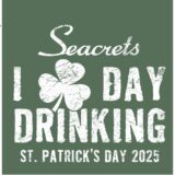 a st patrick's day poster with a clover