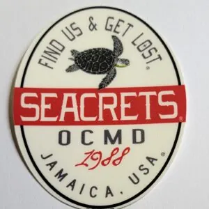 a sticker that says, find us and get lost