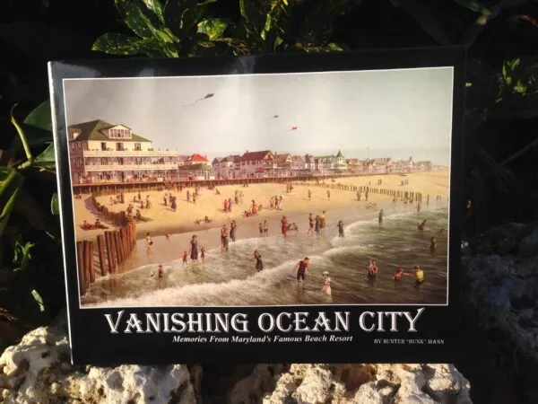 a picture of a beach with people on it