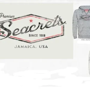 a picture of a jacket with the words secrets printed on it